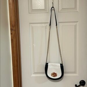 Emma Fox black and white crossbody purse